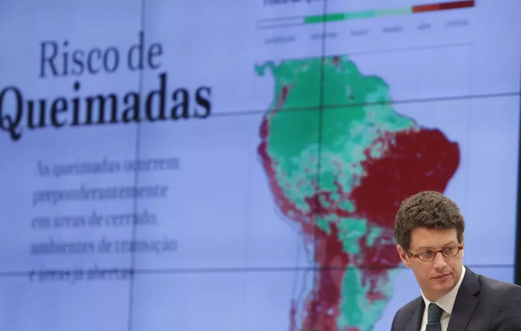 Forêts : le rôle clé des tribus | Le ministre brésilien de l'Environnement, Ricardo Salles, assiste à une audience publique à la Commission de l'environnement et du développement durable de la chambre basse du Brésil, le 9 octobre 2019. Gabriela Bilo/Agência Estado | Françoise Blind-Kempinski - Directrice éditoriale et réalisatrice (journaliste Les Echos)