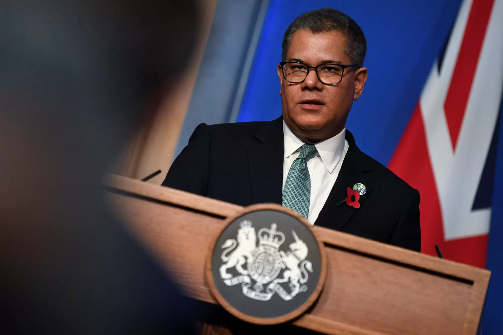 Le bilan de la Cop 26: un difficile compromis | Alok Sharma, le président de la Cop 26. Photo : Daniel Leal/Pool via REUTERS | Françoise Blind-Kempinski - Directrice éditoriale et réalisatrice (journaliste Les Echos)