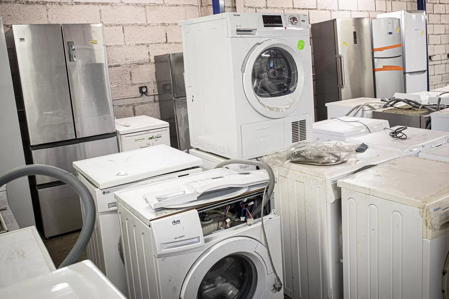 L'horizon vert de la pub | Collecte des appareils électroménager en fin de vie afin de les réparer. Photo iStock | Françoise Blind-Kempinski - Directrice éditoriale et réalisatrice (journaliste Les Echos)