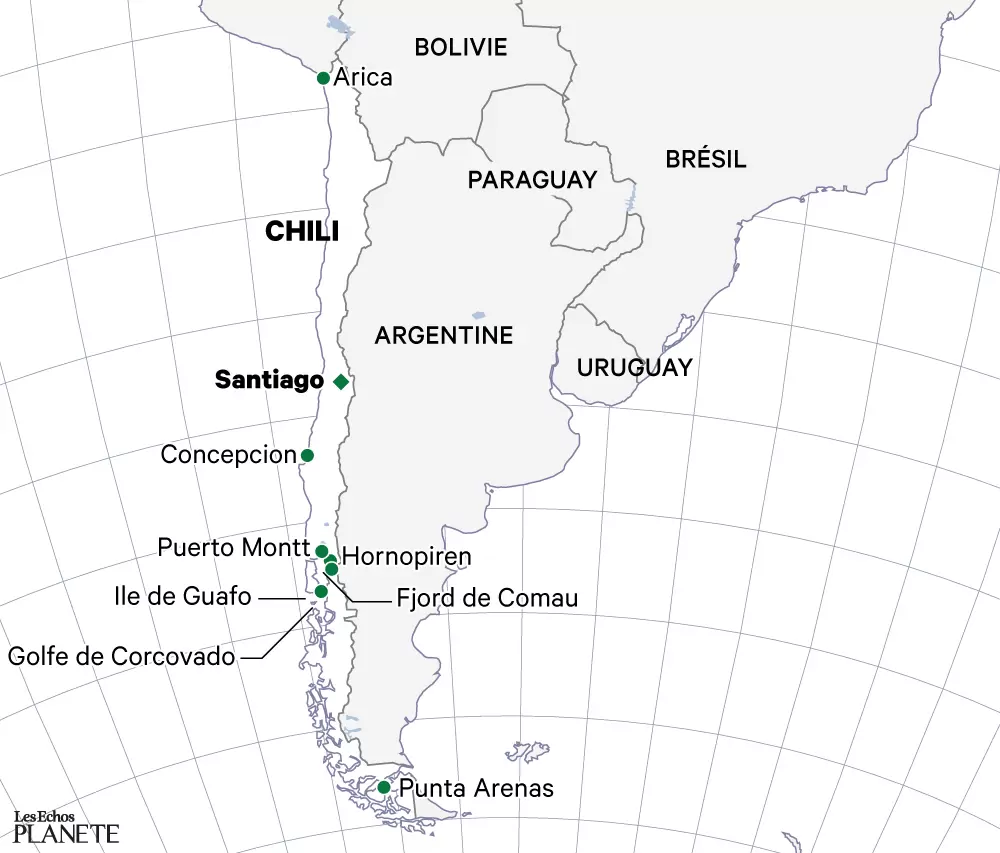 Vreni Häussermann, une vie au service de la biodiversité patagonienne | Les différents trajets et lieux d'expédition de Vreni Häussermann au Chili | Françoise Blind-Kempinski - Directrice éditoriale et réalisatrice (journaliste Les Echos)